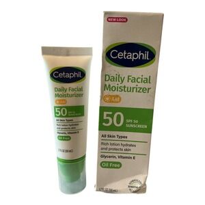 Cetaphil - Daily Facial Moisturizer SPF‎ 50 (1.7 oz) - Oil Free Sunscreen